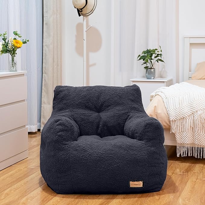 Bean Bag Chair with Filler, Bean Bag Sofa with Tufted Soft Stuffed Filling - Image 9