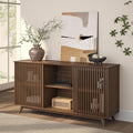 Plank+Beam Mid-Century Modern Wood TV Stand, Solid Wood Entertainment Console by PlankBeam