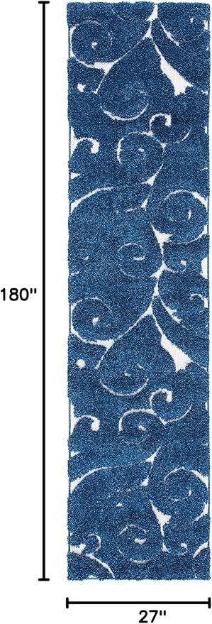 SAFAVIEH Florida Shag Collection Runner Rug - Image 2