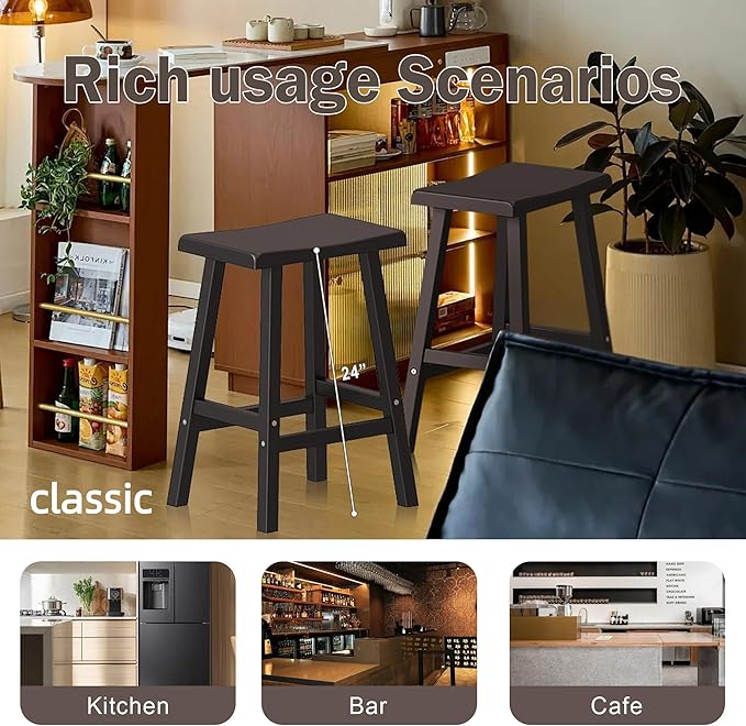 24" H Bar Stools Set of 2 - Image 4