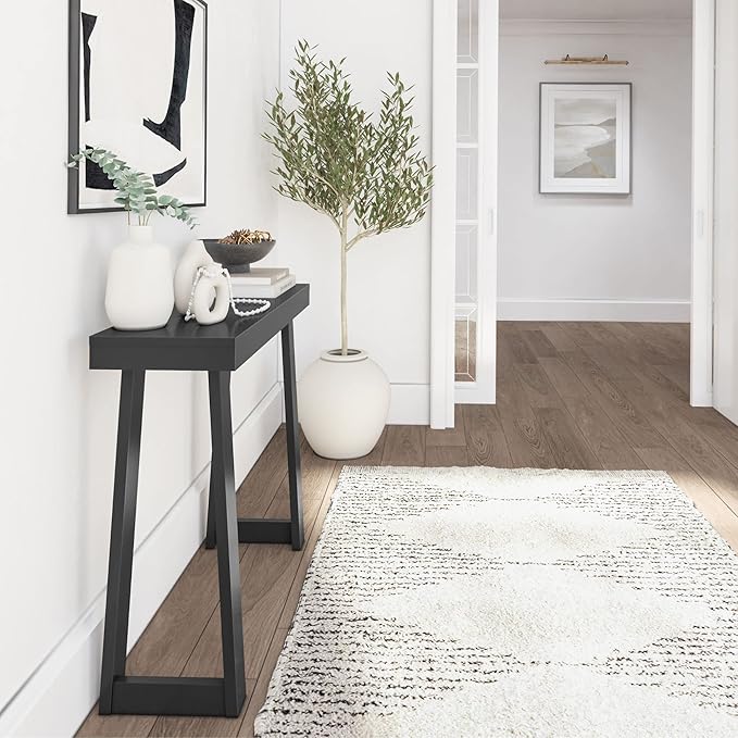 Plank+Beam Solid Wood Console Table, 36 Inch, Sofa Table, Narrow Entryway Table - Image 4