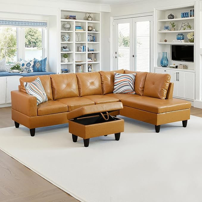 NicBex Sectional Couch 3 Pieces Sofa Set - Image 2