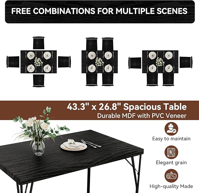 Vipbear Kitchen Dining Table Set - Image 7