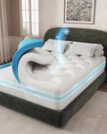OhGeni Cooling 4 inch Dual Layer King Mattress Topper, 2 inch Cooling Gel by OhGeni