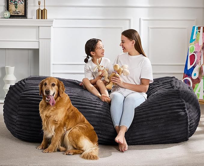 Hobestluk 5FT Bean Bag Chairs Adult Bean Bag - Image 3