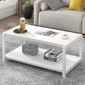 EXCEFUR White Coffee Table by EXCEFUR