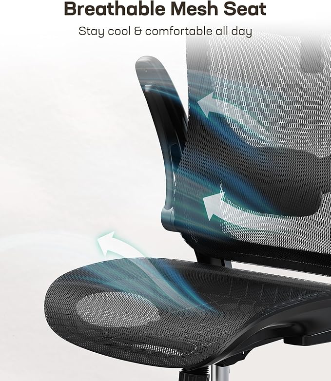 Marsail Ergonomic Mesh Office Chair High Back Home Office Desk Chair - Image 3