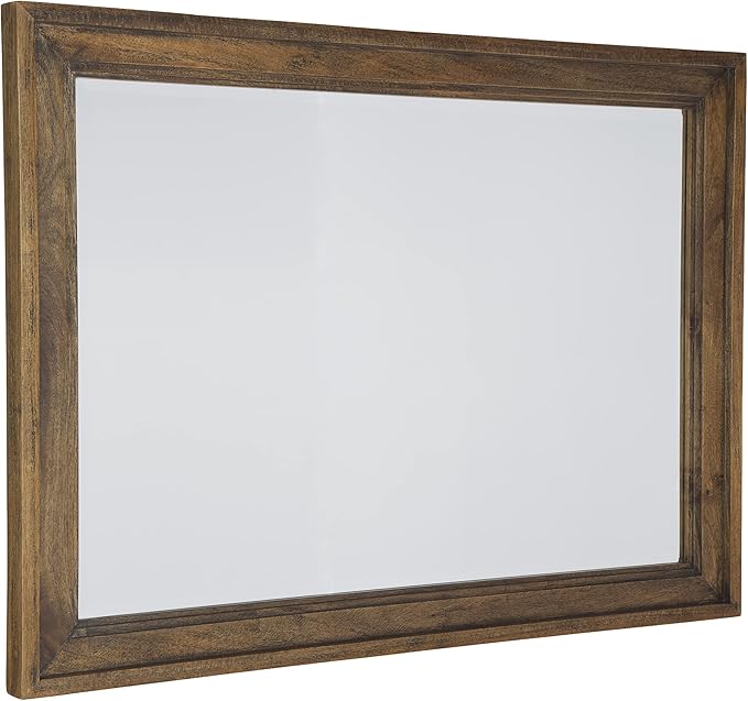 Hekman Furniture Bedford Park Rectangular Mirror – Wooden Frame, Beveled Glass by Hekman