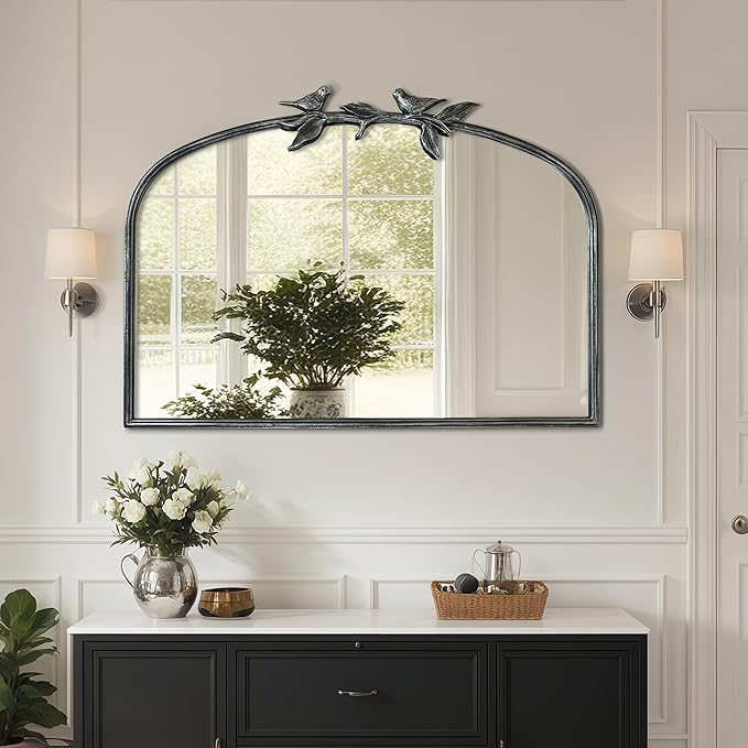 Silver Vintage Mirror by Oujchenghome