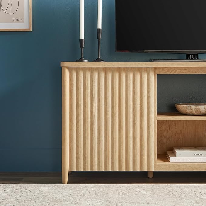 Walker Edison Scandinavian Reeded TV Stand - Image 7
