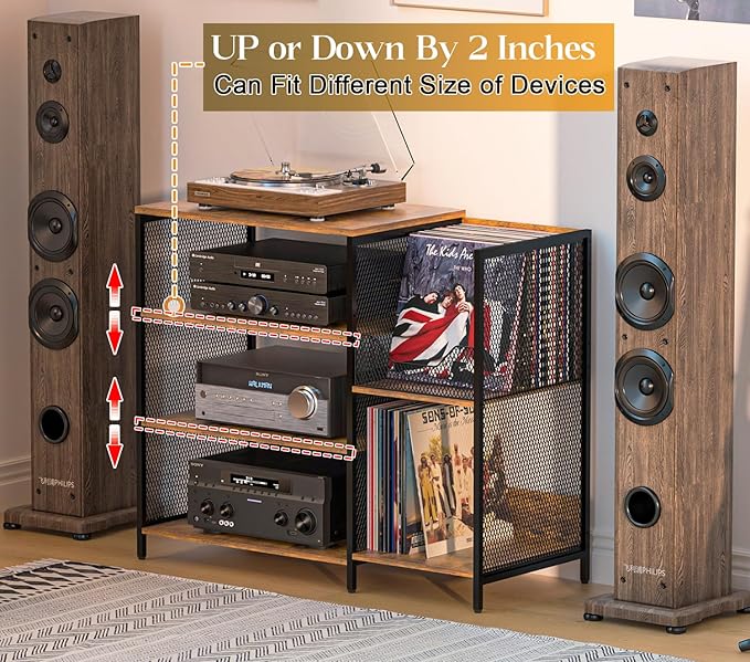 Large Record Player Stand Table - Image 7