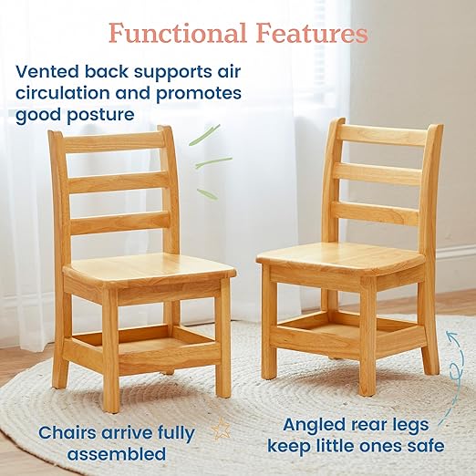 ECR4Kids Three Rung Ladderback Chair - Image 6
