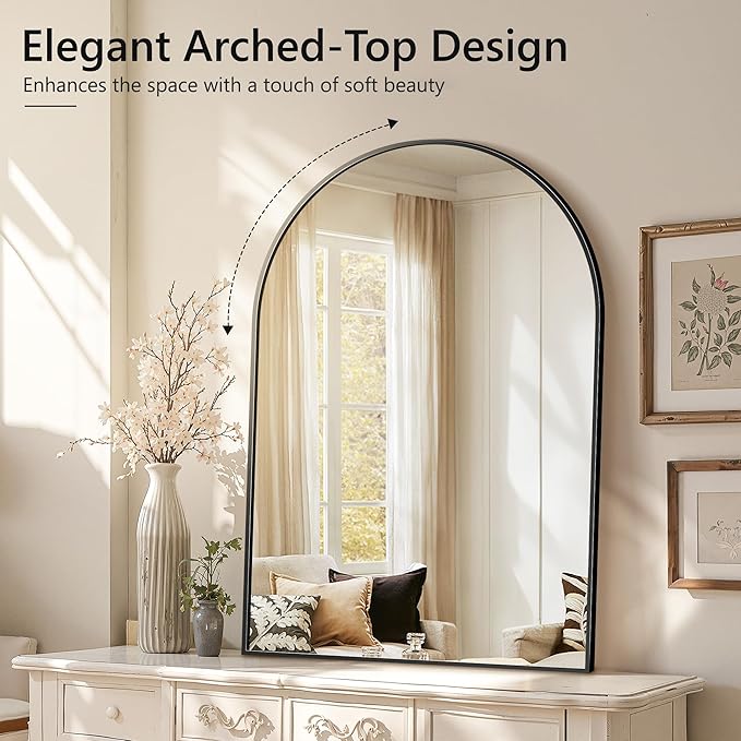 Arched Wall Mirror for Bathroom, Mirrors for Wall, Vanity Mirror for Bedroom - Image 3