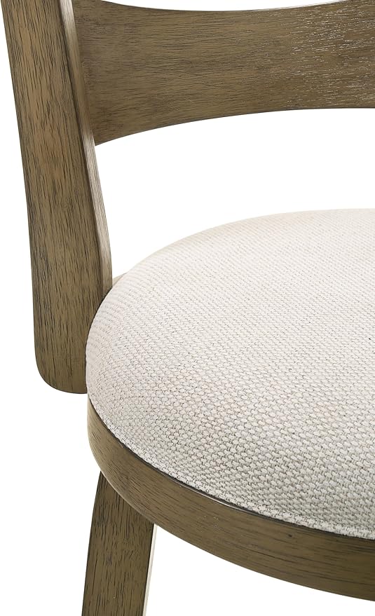 Armen Living Blair 26 in. Putty Brown Counter Height Rubberwood Swivel Barstool - Image 8