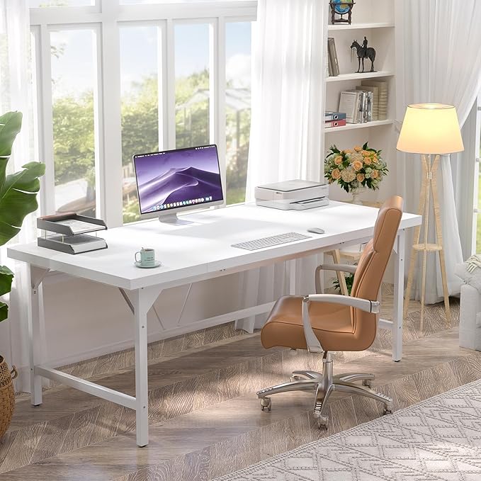 Unikito Large Office Desk, 70.8 x 31.5 Inch Extra Long Executive Computer Desk - Image 4