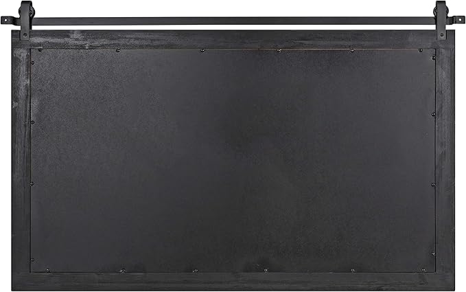Kate and Laurel Cates Farmhouse Horizontal Wood Framed Wall Mirror, 40 x 26 - Image 5