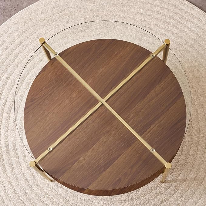 Round Coffee Table, Mid-Century Modern Design, D30“ x H17”, - Image 5