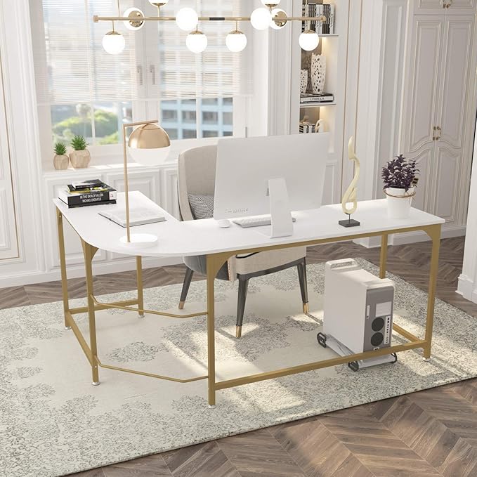 Teraves Reversible L Shaped Desk White - Image 2