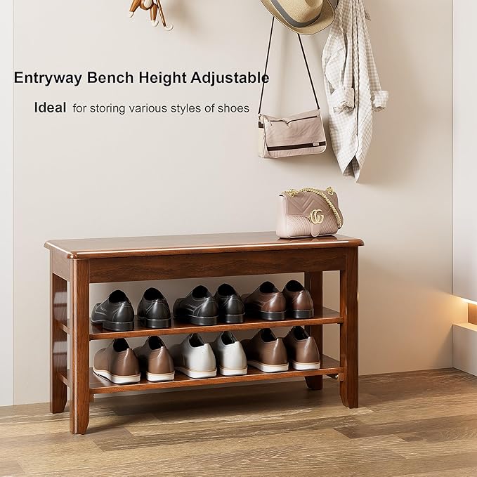 Shoe Storage Bench for Entryway - Image 4
