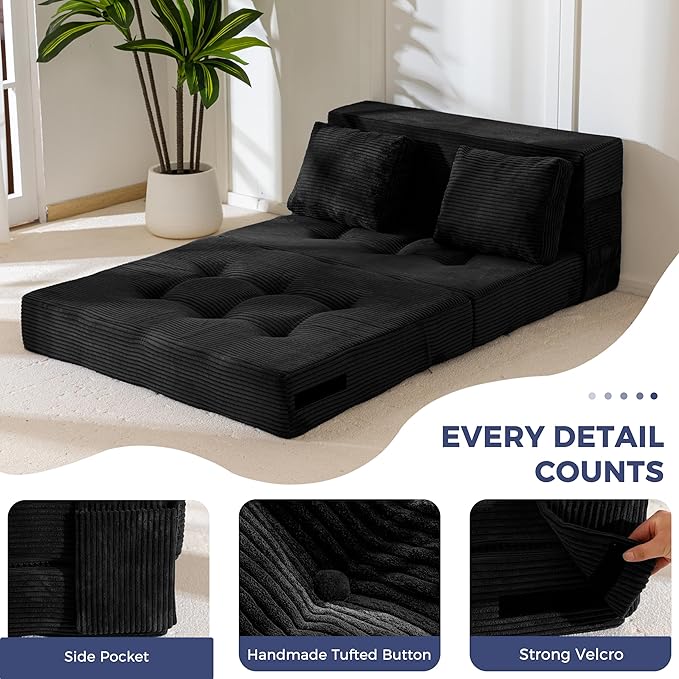 MAXYOYO Convertible Sofa Bed, Fold Out Sleeper Sofa - Image 7