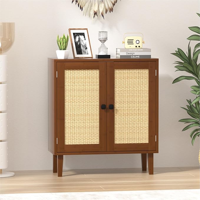 Bamboo Sideboard Buffet Cabinet - Image 2