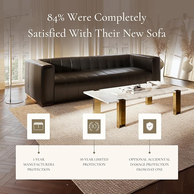 POLY & BARK Canale 86" Sofa in Onyx Black - Image 7