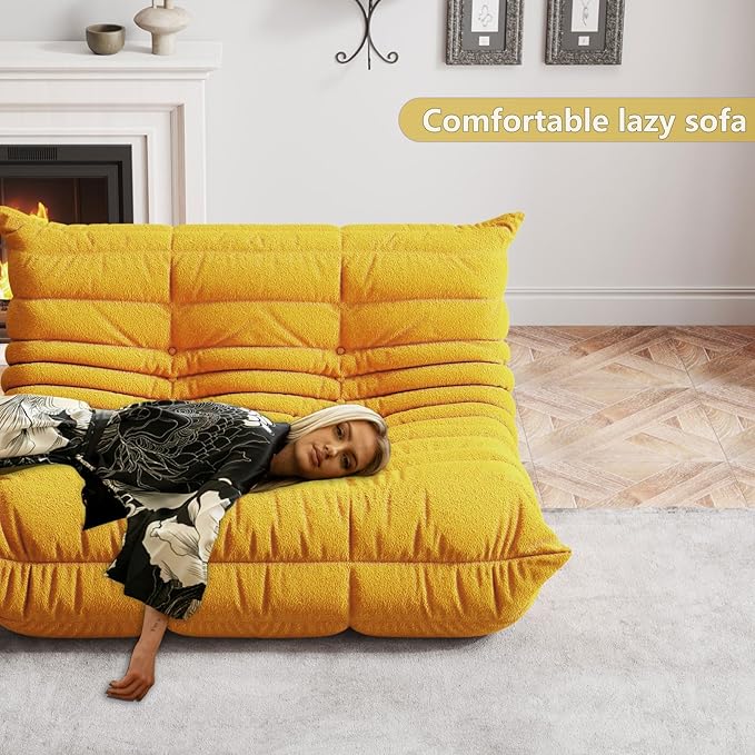 Bean Bag Chairs for Adults, BeanBag Reading Chair Memory Foam Couch 3-Seater - Image 7