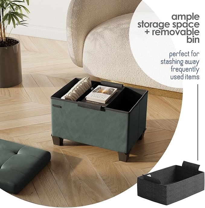 STORAGEBUD Storage Ottoman Cube - Image 3