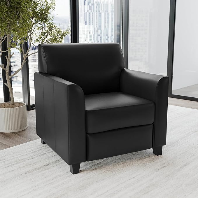 Flash Furniture Hercules Diplomat Series LeatherSoft Upholstered Side Reception - Image 2