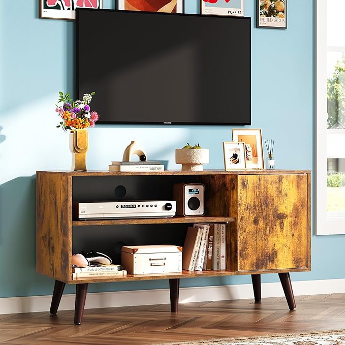 WLIVE TV Stand for 43 Inch TV, Small Entertainment Center - Image 2