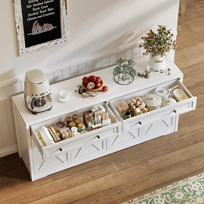 61'' Farmhouse Sideboard Buffet Cabinet - Image 6