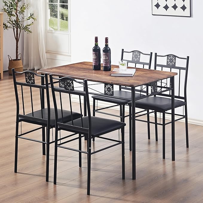 VECELO Kitchen Dining Room Table Sets by VECELO