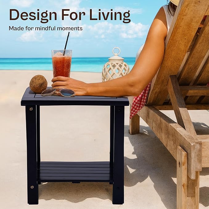 Adirondack Side Table – Weather-Resistant Rectangular End Table - Image 7
