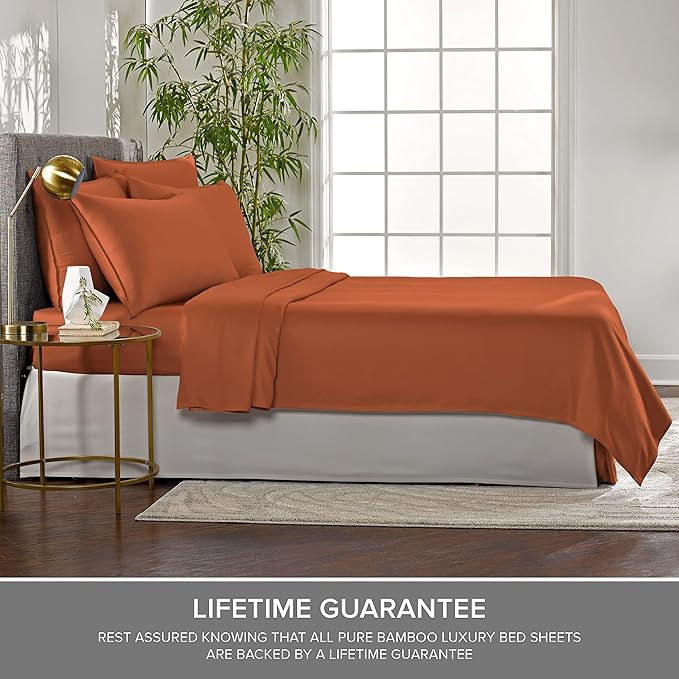 Split King Sheets by Pure Bamboo, Genuine 100% Organic Viscose Derived from - Image 4