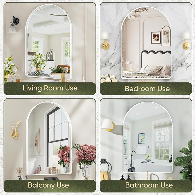 Suidia 24" x 36" Bathroom Mirror, Bathroom Vanity Mirror Metal Framed, - Image 6