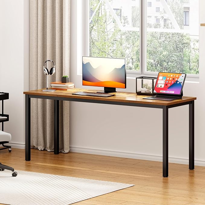DlandHome 71 inches X-Large Computer Desk, Composite Wood Board, Decent and - Image 8