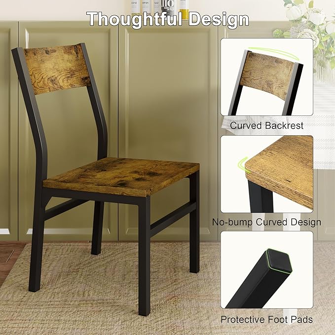 Feonase Dining Chairs Set of 6, Modern Kitchen Chairs - Image 5