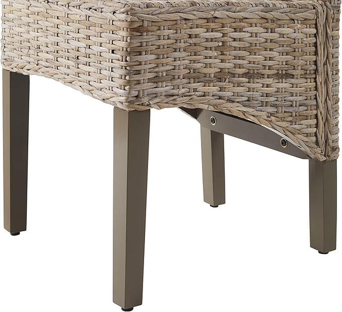 Crosley Furniture Edelyn Natural Rattan Dining Chairs Set of 2, Farmhouse - Image 8