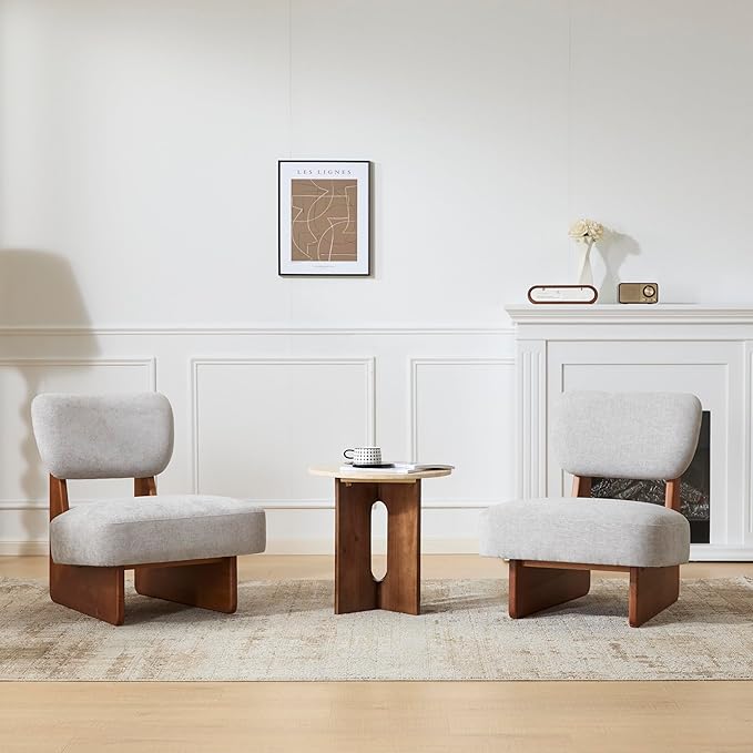 Christopher Knight Home Mores Low Profile Accent Chair Set of 2, Modern Living - Image 3