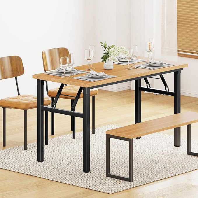 Folding Desk, 47 inch No Assembly Folding Desks - Image 2