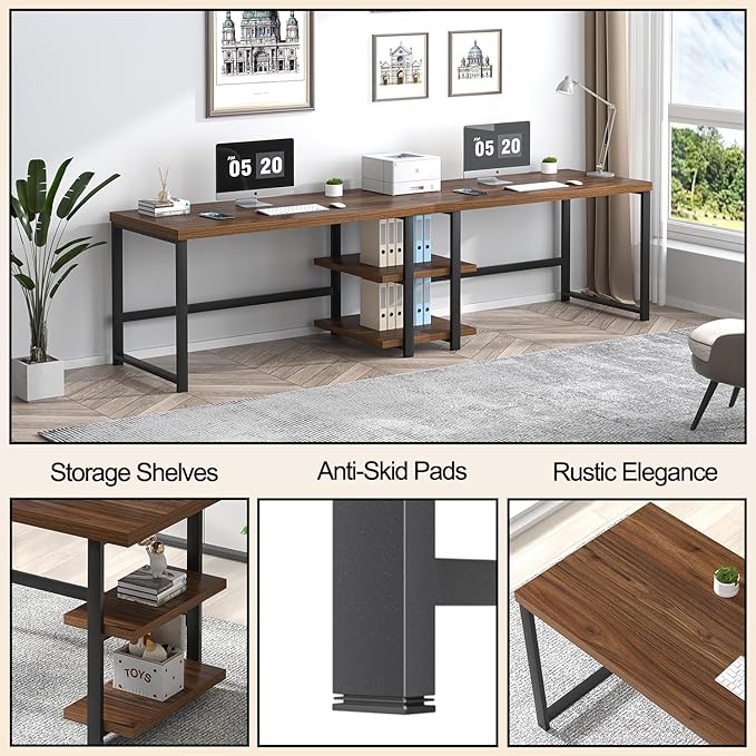 FOLUBAN 47 Inch Computer Desk, Small Home Office Desk - Image 6