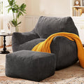 Big Bean Bag Chair for Adults & Kids, Ultra Soft Living Room Bean Bag by Vellorise