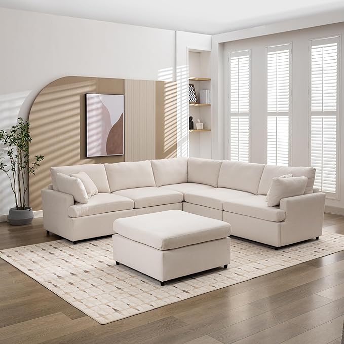 Merax 6-Seater Modern Large U-Shape Sectional Sofa, by Merax