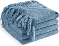 Chenille Throw Blanket for Couch 50"X 60", Soft Cozy Throws by LONGCREATE