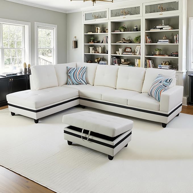 NicBex Sectional Couch 3 Pieces Sofa Set by NicBex