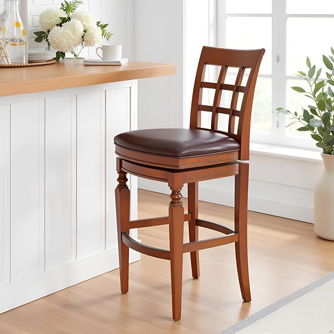 Alaterre Furniture Napa Bar Height Swivel Stool - Image 2