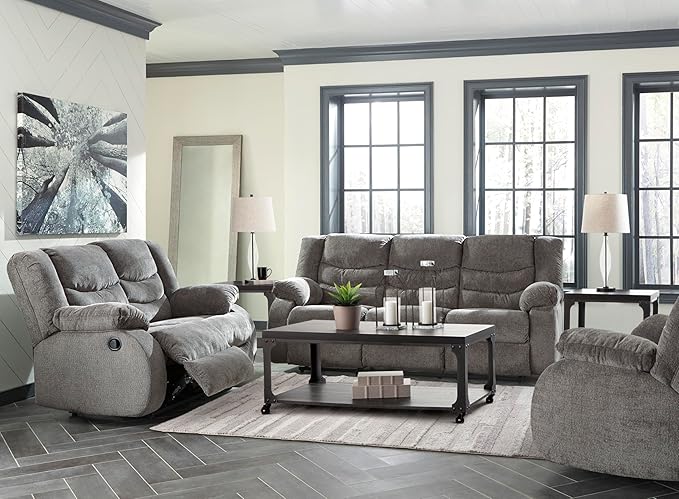 Signature Design by Ashley Tulen Modern Manual Pull Tab Rocker Recliner - Image 8