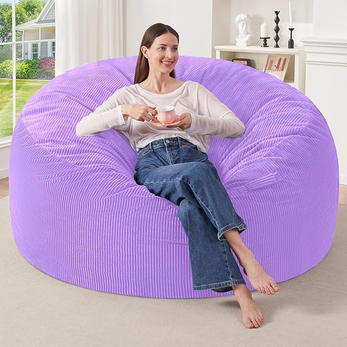 HABUTWAY 5FT Bean Bag Chair, Giant Bean Bag Chairs by HABUTWAYMakeYourLifeComfortable
