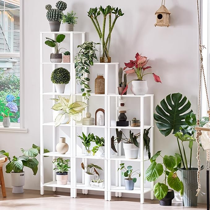 54in Tall Bookshelf 5-Tier Small Narrow Bookcase, Skinny Book Shelf - Image 5