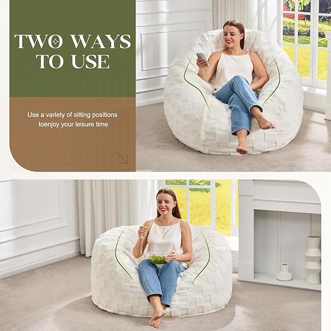 Hobestluk Bean Bag Chairs Beanbag Chair - Image 3
